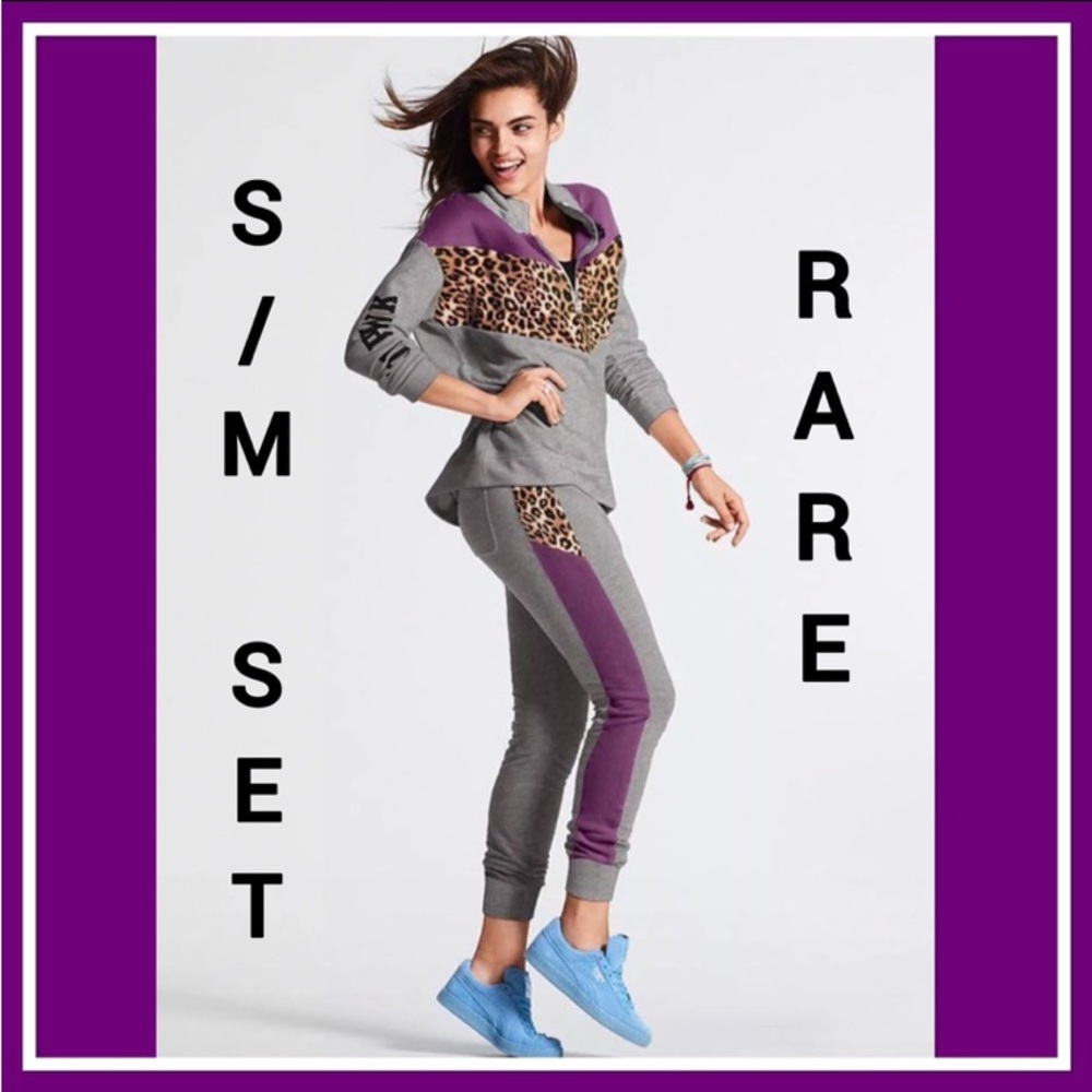 NWT VS PINK RARE LEOPARD SET